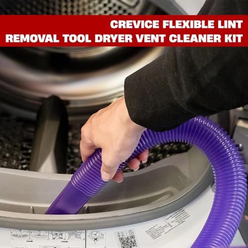Dryer Vent Cleaner Attachment for Shark Vacuums- Flexible Crevice Tool for Shark NV360 NV350 NV500 NV501 HV300 HV301 HV371 HV372 (Dryer Vent Cleaner - Flexible Crevice Tool) - style: Dryer Vent Cleaner - Flexible Crevice Tool