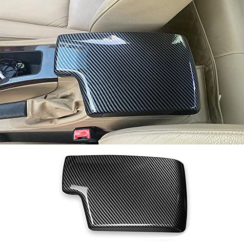 for BMW 3 Series E90 E91 E92 E93 2006-2012 ABS Carbon Fiber Color Car Interior Center Armrest Box Cover Console Box Storage Box Trim Covers (323i 325i 328i 330i 335d 335i 335is 335xi) - size: 3 Series E90 E91 E92 2006-2012