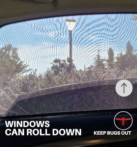 Car Sun Shade for Baby - Stretchy Mesh Fits Like a Sock, No Sun Leak on Back Seat Window, Sunscreen/Insect Screen Protects Your Child All Year, in Cabin Heat Reduction (M/Rect) - size: M/Rect