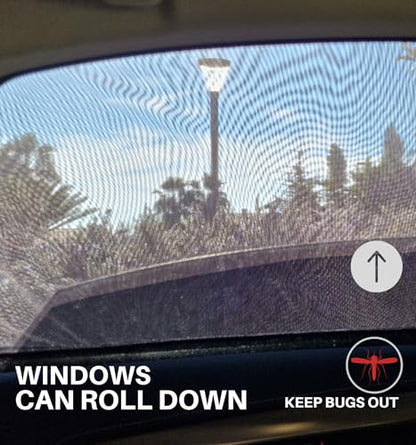 Car Sun Shade for Baby - Stretchy Mesh Fits Like a Sock, No Sun Leak on Back Seat Window, Sunscreen/Insect Screen Protects Your Child All Year, in Cabin Heat Reduction (M/Rect) - size: M/Rect