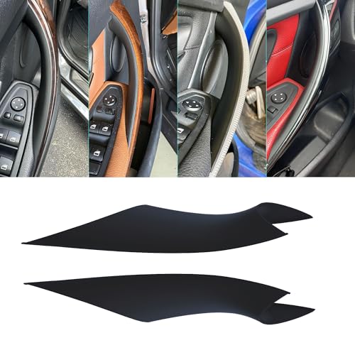 Interior Door Panel Pull Handle Covers Compatible with BMW 3 Series 4 Series 320i 328i 330i 335i 428i 435i F30 F31 F32 F36 Driver Side Passenger Side Grab Cover (Snap-on) Black