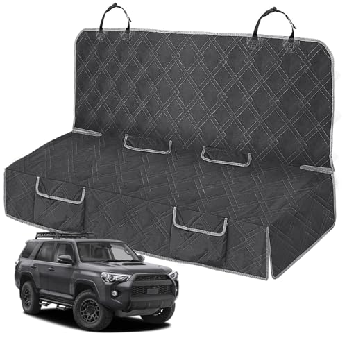 Dog Car Seat Cover Compatible with Toyota 4Runner 4 Door 2009-2024, Waterproof Pet Bench Seat Cover for Back Seat, 600D Heavy Duty Scratch Proof Nonslip Truck Seat Covers for Dogs - size: 2009-2024 4Runner 4 Door