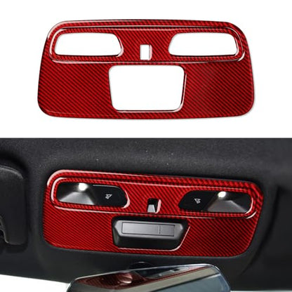 Car Reading Light Sticker Carbon Fiber Decal Interior Trim Cover for Chevrolet Camaro ZL1 2016 2017 2018 2019 2020 2021 2022 2023 Accessories - color: Reading Light