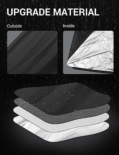 Proadsy 2026 Upgrade Car Cover Compatible with C4 Corvette 1984-1996 Windproof All Weather Waterproof Sun Rain UV Dust Snow Protection Outdoor Covers - size: Corvette C4
