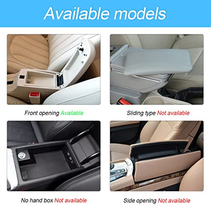 Furry Auto Center Console Cover Pad, 11.8"x7.8" Fluffy Soft Sheepskin Wool Armrest Cushion, Car Interior Accessories for Women and Men (Light/Coffee) - color: Light/Coffee