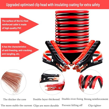 LIANXIN Roadside Assistance Emergency Kit - Car Emergency Kit with Jumper Cables (Upgraded) Emergency Roadside Kit for Car 142 Pieces Car Safety Kits,Tow Strap,Tool Kit,Reflective Warning Triangle - color: Blue
