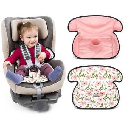 HunnmingRe 2 Pack Floral Car Seat Protector for Potty Training Waterproof Piddle Pad Cover from Spillages Nappy Leaks Toilet Training Anti Slip Backing Strollers Carseat Liner for Toddlers Babies - style: Floral