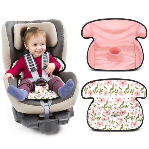 HunnmingRe 2 Pack Floral Car Seat Protector for Potty Training Waterproof Piddle Pad Cover from Spillages Nappy Leaks Toilet Training Anti Slip Backing Strollers Carseat Liner for Toddlers Babies - style: Floral