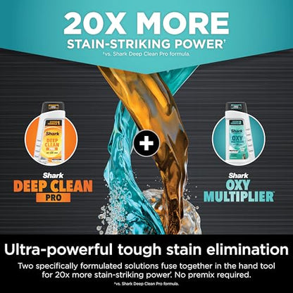 Shark StainStriker Portable Carpet, Upholstery & Area Rug Cleaner with Pet Mess Extractor, Stain & Odor Remover, Perfect for Car Interiors, White, PX201 - style: StainStriker