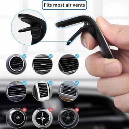 2Pcs Black Universal Phone Holder Clip Car Air Vent Magnetic Mount Holder Bracket for GPS Suporte Celular Car Phone, Vent Clip Phone Holder,Cell Phone Automobile Cradles
