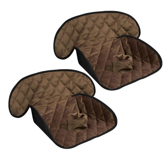 MOOB Waterproof Car Seat Protector - 2 Pack Premium Carseat Liner for Babies & Toddlers, Machine Washable & Quick-Dry, Anti-Slip Backing, Potty Training Pad for Infant Car Seat & Stroller (Brown) - color: Brown, size: 2 pack