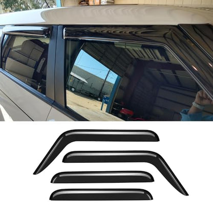 94367 Sunproof Waterproof Side Window Wind Deflector, 4pcs Protective Replacements Rain Guards Set, Window Visor fit for 2014-2019 Kia Soul - size: 2014-2019 Kia Soul
