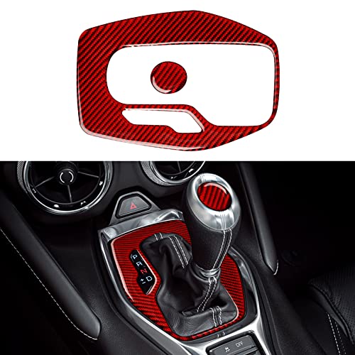Car Sticker Carbon Fiber Decal Interior Trim Cover for Chevrolet Camaro ZL1 2016 2017 2018 2019 2020 2021 2022 2023 Accessories （Gear Shift Panel） - color: Gear Shift Panel