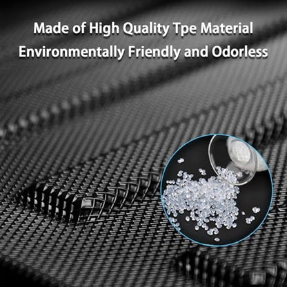 Car Floor Mats for 2012-2018 Ford Focus, All Weather TPE Rubber Custom Fit Car Mats Front & Rear 2 Row Mats, Black(2012-2018 Focus) - color: 2012-2018 Focus