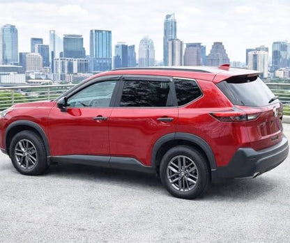 2021-2026 Tape-On Rain Guards for Nissan Rogue Side Window Visor Deflectors S SV SL Platinum Tinted Vent Shade Protectors 2022 2023 2024 2025 - size: For Nissan Rogue 2021-2026