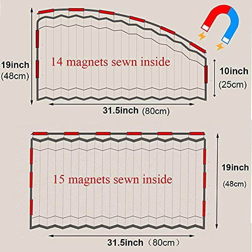 Ovege Car Window Shades 4pcs - Side Window Sun Shades, Silky UV Protection Privacy Baby Suction Magnetic (Black-Opaque, Front&Back 4pcs) - color: Black-Opaque, size: Front&Back 4pcs