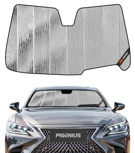 Pigenius Windshield Sun Shade for Lexus LS500/LS500h 2018-2026 with Heads-Up Display - AstraGuard - color: Silver, size: 2018-2026 LS
