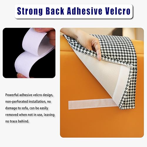 Non-Slip Head Pillow for Recliners - Neck Support Cushion with Velvet Cover for Pain Relief at Home, Office and Travel (Houndstooth) - color: Houndstooth