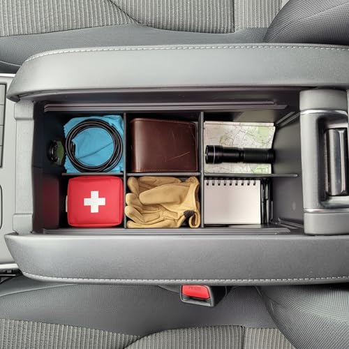 Vehicle OCD - Center Console Organizer for Toyota Highlander (2020-2026) - Made in USA - NOT for Grand Highlander - SLX175 - size: Highlander 2020-2026