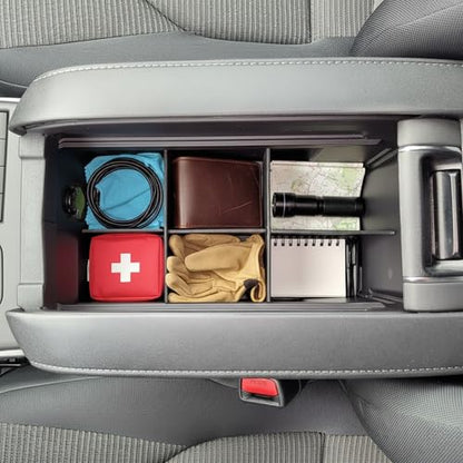 Vehicle OCD - Center Console Organizer for Toyota Highlander (2020-2026) - Made in USA - NOT for Grand Highlander - SLX175 - size: Highlander 2020-2026