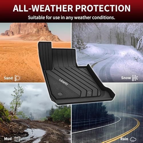 LASFIT Floor Mats for BMW 3 Series 2012-2018 320i 328d 328i 330e 330i 335i 340i M3 RWD & Sedan Only(Not for 335is, X-Drive, GT), All Weather TPE Custom Fit Car Liners 1st & 2nd Row Mat, Black - size: 7) 3 Series 2012-2018 | Floor Mats