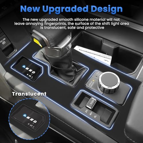 Autorder Central Control Gear Shift Panel Trim Cover for 2022 2023 2024 2025 2026 Toyota Tundra/Sequoia Accessories,Silicone Dashboard Gear Shift Cover Panel for Scratch & Dust Resistant - Black - size: 2022-2026 Toyota Tundra/Sequoia