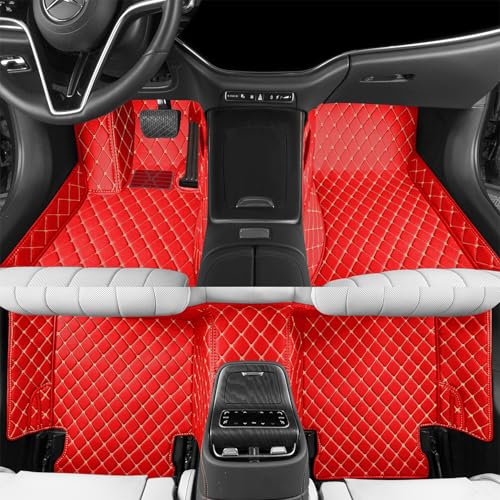 Car Floor mat is Compatible with 99% Models, All-Weather car Floor mat Completely Protects The Interior of The Vehicle, and Provides Vehicle Information to Complete Customization. (Pure Beige) - color: Pure beige
