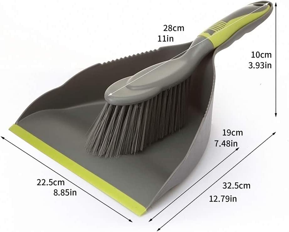 Dust Pan Broom Dustpan Brush - Dust Pans with Brush, Hand Broom and Dustpan Set, Handheld Broom and Dustpan Set, Used to Clean Floors, Tables, Animal Cages, PET Fiber Bristles (3pcs) - size: 3set