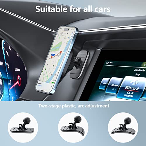 OHLPRO for Magsafe Car Charger for Women Men, Magnetic Wireless Car Mount for iPhone 17 Pro Max, 16/15 Series, 15W Fast Charging Phone Holder Vent and Dashboard - style: Black