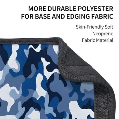 Seat Belt Cover Pad Blue Grey White Camo Soft Safety Car Automotive Seat Belt Pads Cushion Shoulder Strap Covers for Cars or Bags, 2 Pcs - color: Blue Grey White Camo