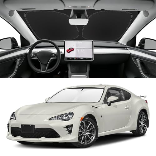 Custom Fit Windshield Sun Shade for Toyota 86 2017-2020 & Toyota GR86 2022-2026, Blocks UV & Heat, Front Window Sunshade Accessories, Easy Fold & Store Keep Your Car Cooler - size: for Toyota 86 2017-2020 & Toyota GR86 2022-2026