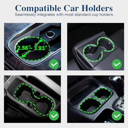 Car Cup Holder Expander, Cup Holder Extender Adapter with Expandable Arm and Adjustable Base, Compatible with Yeti Ramblers, Hydro Flasks, Stanley, Owala Most Coffee Mugs Bottles & Cups - size: CUP-T-1pack