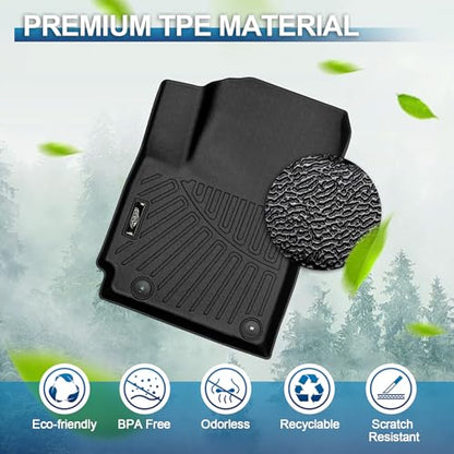 Peleus Floor Mats for KIA Soul 2020-2025 2026 (Fits Upper Floor of The Trunk,Without Subwoofer),TPE All Weather Protection 2 Rows Car Floor Liners with Cargo Liner KIA Soul Trunk Mat+Floor Mats - style: For Kia Soul 2020+
