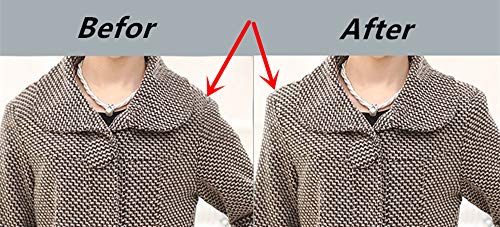 YEQIN Covered Set-in Shoulder Pads (2 Pair of Black) - color: Black