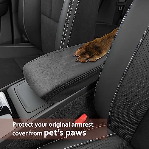 SKTU for 2019-2025 2026 Volvo XC40 Center Console Cover for 2023 2024 2025 2026 Volvo XC40 Accessories Armrest Cover 2024 2025 2026 XC40 Seat Box Cover XC40 Center Console Soft Cushion (Black) - color: 2019-2025 2026 XC40 Black