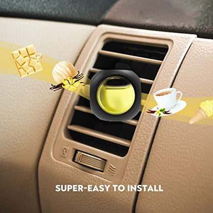 Car Air Freshener Vent Clips, 8 PK, 6 Vanilla, 2 New Car Scent, Provides Long-Lasting Scent, Up to 240 Days, Odor Eliminator - color: Vanilla