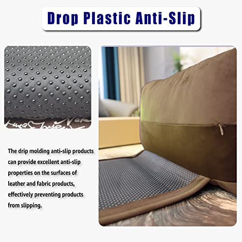 Velvet Recliner Head Pillow with Non-Slip Base - Adjustable Neck Support for Pain Relief in Home, Office and Travel (Brown) - color: Brown
