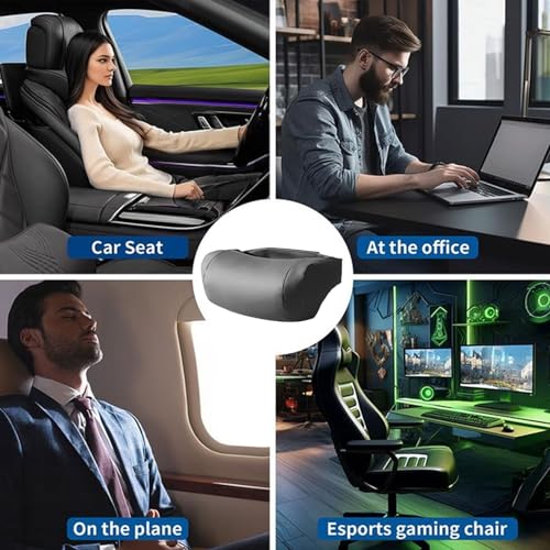 1 Pack Nappa Leather Neck Headrest for Mercedes Benz A-Class C-Class CLA CLS AMG GLC GLE GLS Car Neck Pillow Accessories Interior