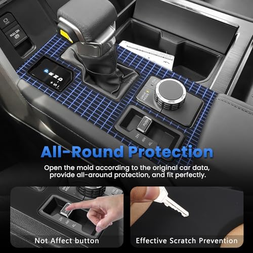 Autorder Central Control Gear Shift Panel Trim Cover for 2022 2023 2024 2025 2026 Toyota Tundra/Sequoia Accessories,Silicone Dashboard Gear Shift Cover Panel for Scratch & Dust Resistant - Black - size: 2022-2026 Toyota Tundra/Sequoia
