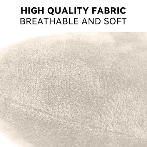 Car Headrest Pillow, Soft Comfortable Memory Foam Automotive Neck Pillow Cushion for Neck Pain Pressure Relief, Universal Fit (Beige) - color: Beige