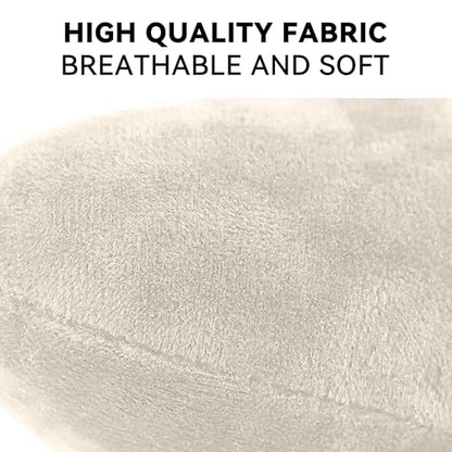 Car Headrest Pillow, Soft Comfortable Memory Foam Automotive Neck Pillow Cushion for Neck Pain Pressure Relief, Universal Fit (Beige) - color: Beige