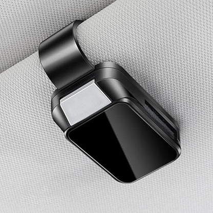 Amooca 1PCS One-Handed Operation Car Visor Sunglass Holder Clip - ABS Material, Universal Fit for Car/SUV/Truck, Durable Interior Car Accessories
