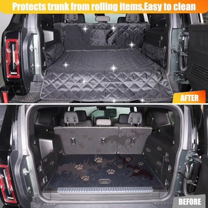 Cargo Mat Liner for Hummer EV Accessories All Weather Rear Trunk Floor Mat Protection for 2024 2025 2026 Hummer EV SUV Cargo Liner for Dogs Heavy Duty 3D Nonslip Waterproof (SUV/A) - style: Style A