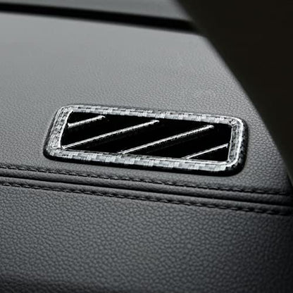2PCS Dashboard Side Air Outlet Cover for Volkswagen Atlas 2018 2019 2020 2021 2022 2023 Atlas Cross Sport Accessories ABS Carbon Fiber Texture - size: SIDE AIR VENT COVER-2PCS