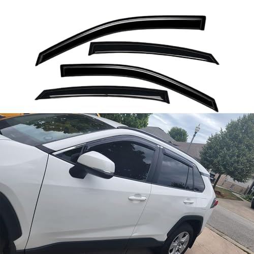94484 Rainproof Side Window Wind Deflectors for 2010-2014 Outback, Tape-on Sun Rain Guard Sets,Nice Looking Window Visors for Cars,Vent Deflector for 10-14 Outback - size: 2010-2014 Outback