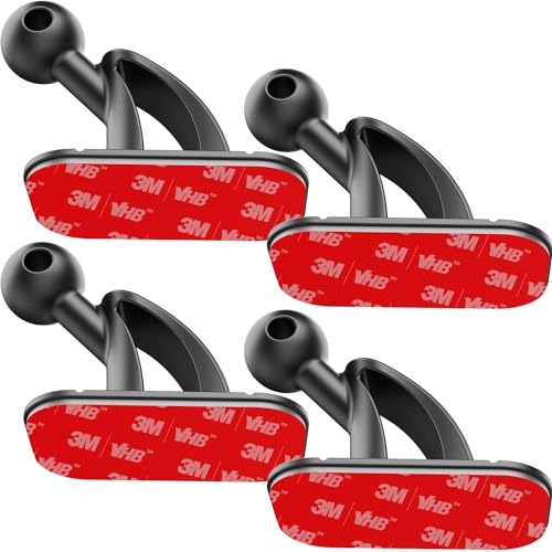4 Pack Sticky 17mm Ball Mount for Car Mount Adhesive Replacement Magnetic Phone Holder MagSafe Mounting Base Dashboard Sticker 3M VHB Tape - style: 4 Pack