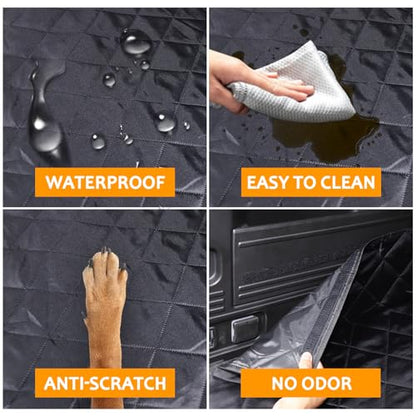 Cargo Mat Liner for Hummer EV Accessories All Weather Rear Trunk Floor Mat Protection for 2024 2025 2026 Hummer EV SUV Cargo Liner for Dogs Heavy Duty 3D Nonslip Waterproof (SUV/A) - style: Style A