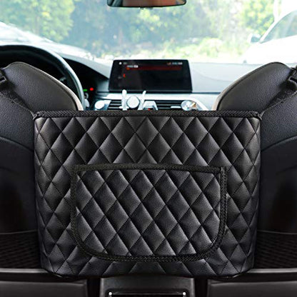 Bark Lover Car Handbag Holder, Seat Back Organizer, Barrier of Backseat Pet Kids, Purse Storage & Pocket, Car Accessories, Mesh Handbag Holder - style: Extra Space