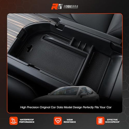 Rogierra for LE XLE XSE 2018-2023 2024 Car Center Console Organizer Tray Center Armrest Storage Box