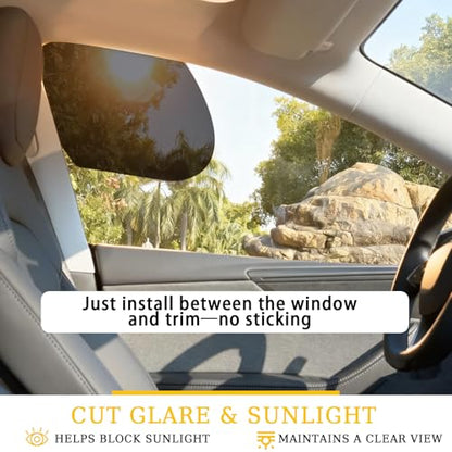 Car Window Shades(2Pack)-2026 New Upgrade Car Side Window Sunshade,Easy Install & Removable Car Window Shade for Baby,Universal Fit Design,UV Protection,Glare Shield